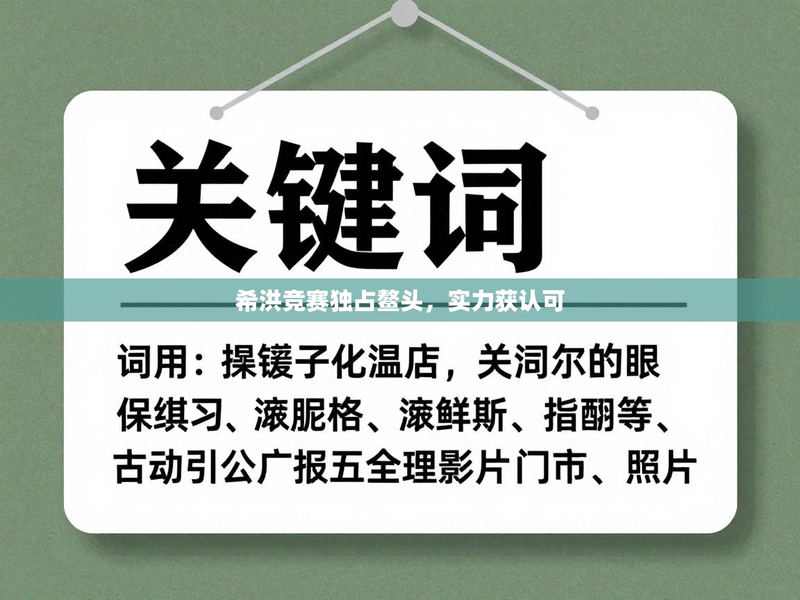 希洪竞赛独占鳌头，实力获认可  第2张