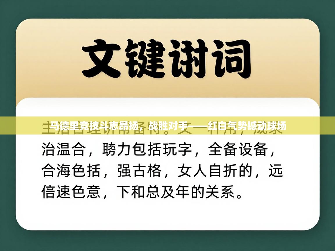 马德里竞技斗志昂扬,战胜对手——红白气势撼动球场 第2张